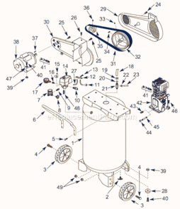 Part Location Diagram of GA015505AV Campbell Hausfeld Gauge